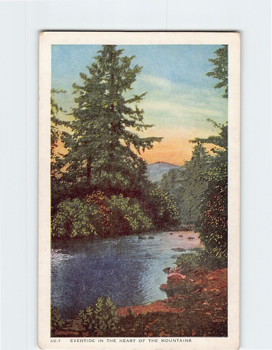 Postcard Picturesque River Scene