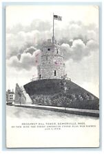 c1910 Prospect Hill Tower Somerville MA Advertising Boston Coffee Postcard picture