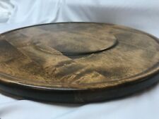 VERMONT WOOD SPECIALTIES GRANVILLE VT ROUND SERVING TRAY CHARCUTERIE VINTAGE  picture