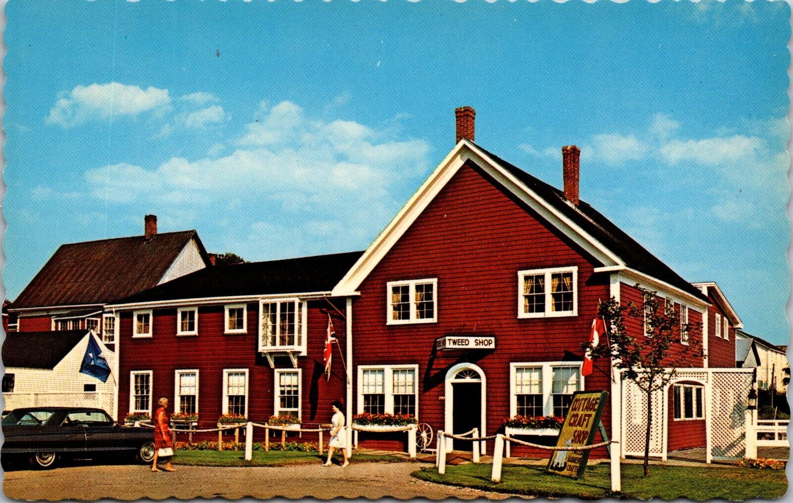 Postcard The Cottage Craft Shop By The Tower  Square New Brunswick Canada [[ab]