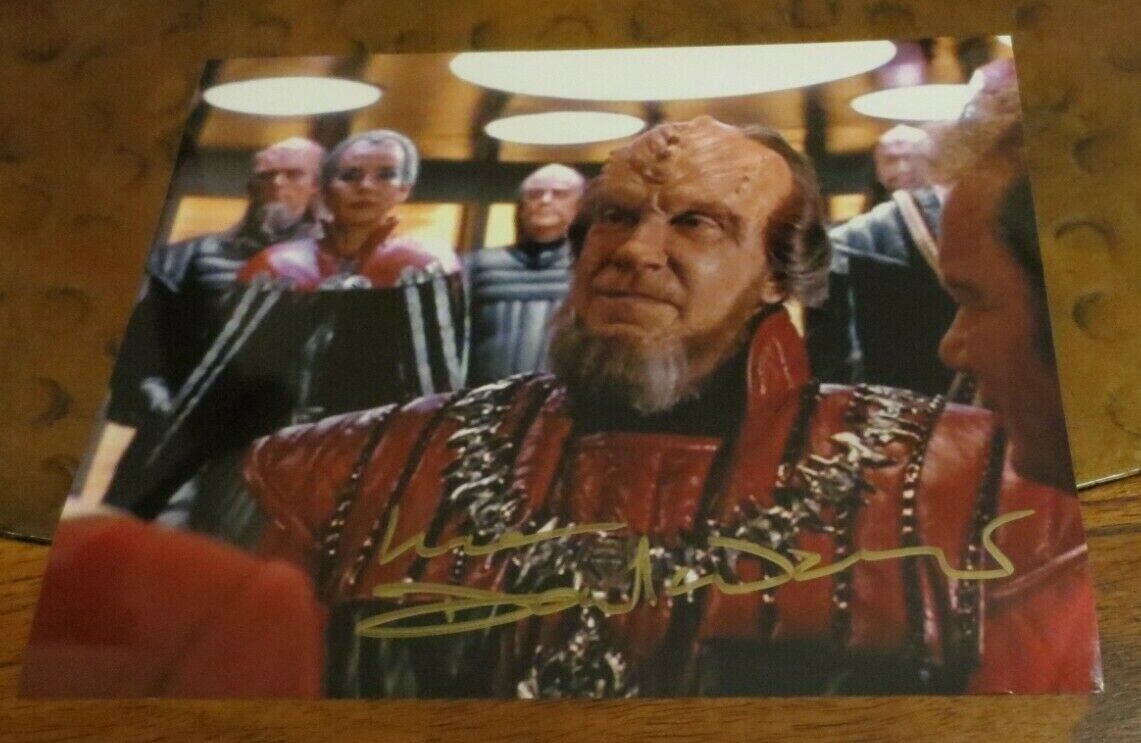 David Warner as Gorkon in Star Trek VI signed autographed photo 