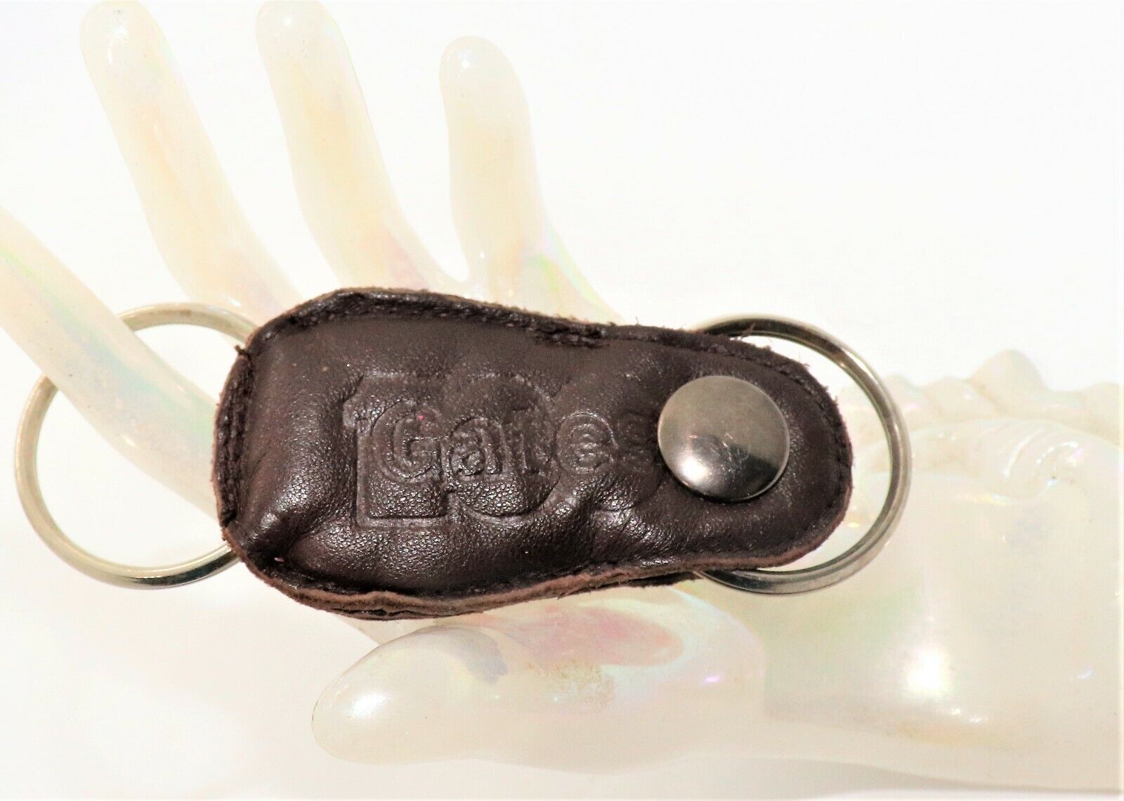 Vintage Faux Leather 100 Gates Detachable Double Keyring Keychain
