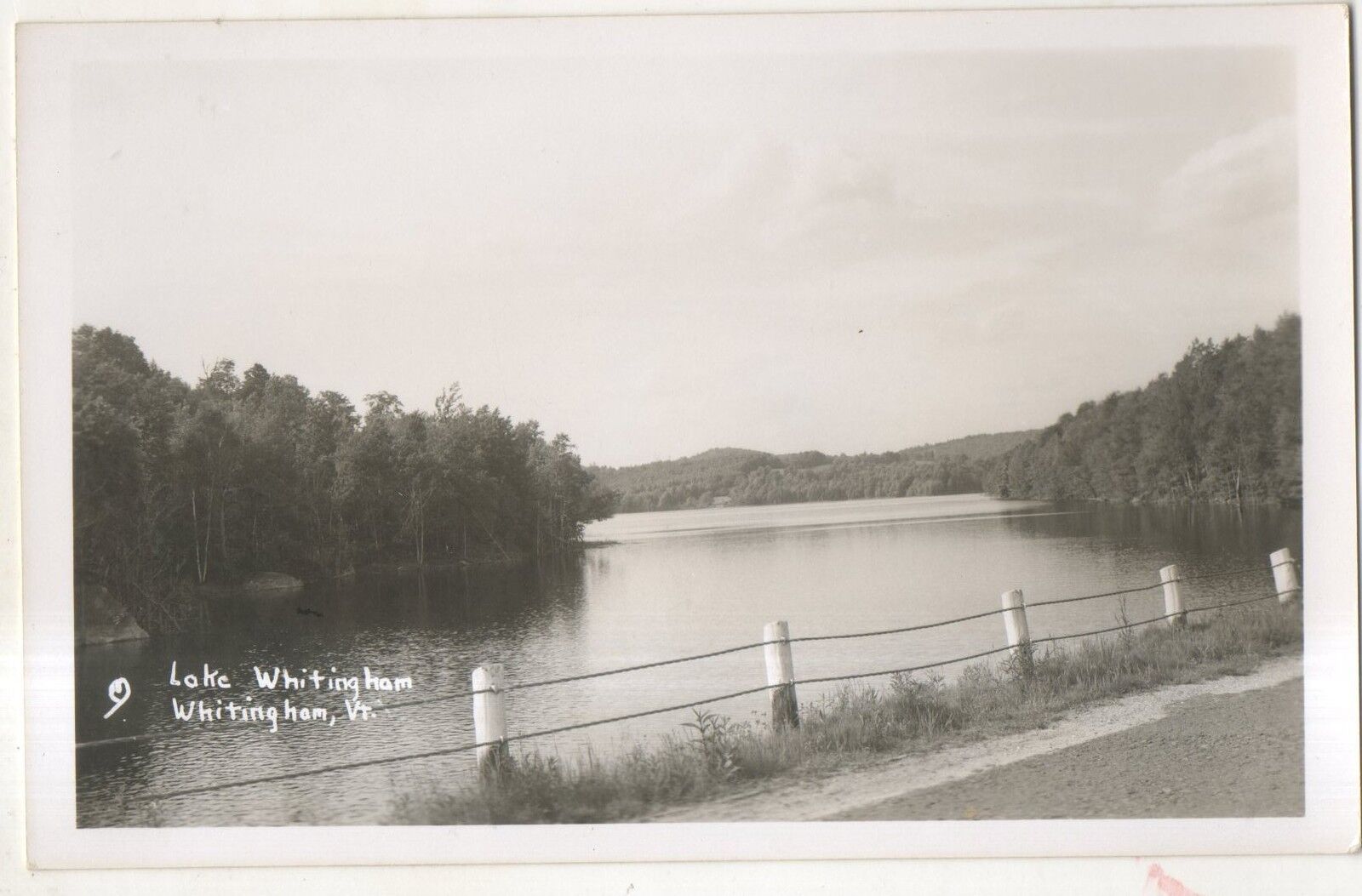 RPPC Lake Whitingham WHITINGHAM VT Vintage Vermont Real Photo Postcard