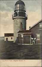 Seguin Island Maine ME Hand Colored Light House Lighthouse c1910 Postcard picture