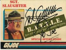 G.I. Joe Sgt. Slaughter Vintage Promo Insert 1986 Signed *JSA Certified* picture