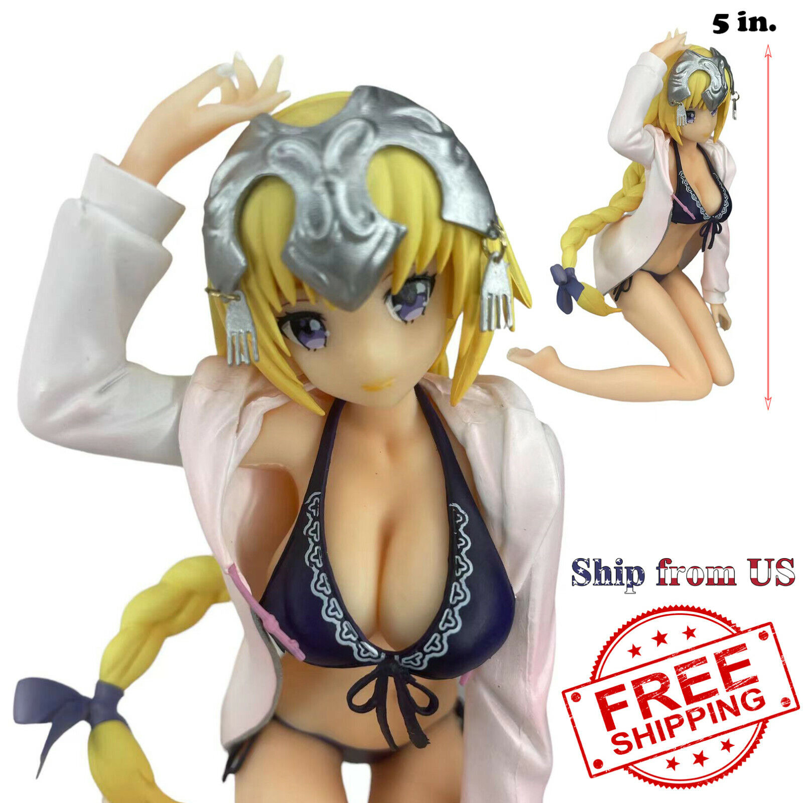 Fate Grand Order Ruler Jeanne D'arc Swimsuit Bikini Suit Figure Figurine Toy US
