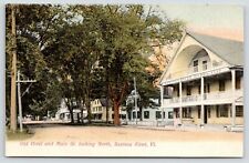 Saxtons River (Rockingham) Vermont~Old Hotel w/Half-Moon Gable on Main St~c1906 picture