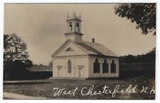 RPPC, West Chesterfield, New Hampshire, View of an Early Church picture