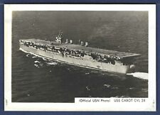 USS CABOT CVL-28 Light Aircraft Carrier Official US Navy Photo picture
