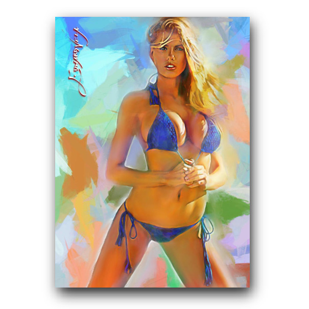 Charlotte McKinney #2 Art Card Limited 45/50 Vela Signed (Celebrities Women)