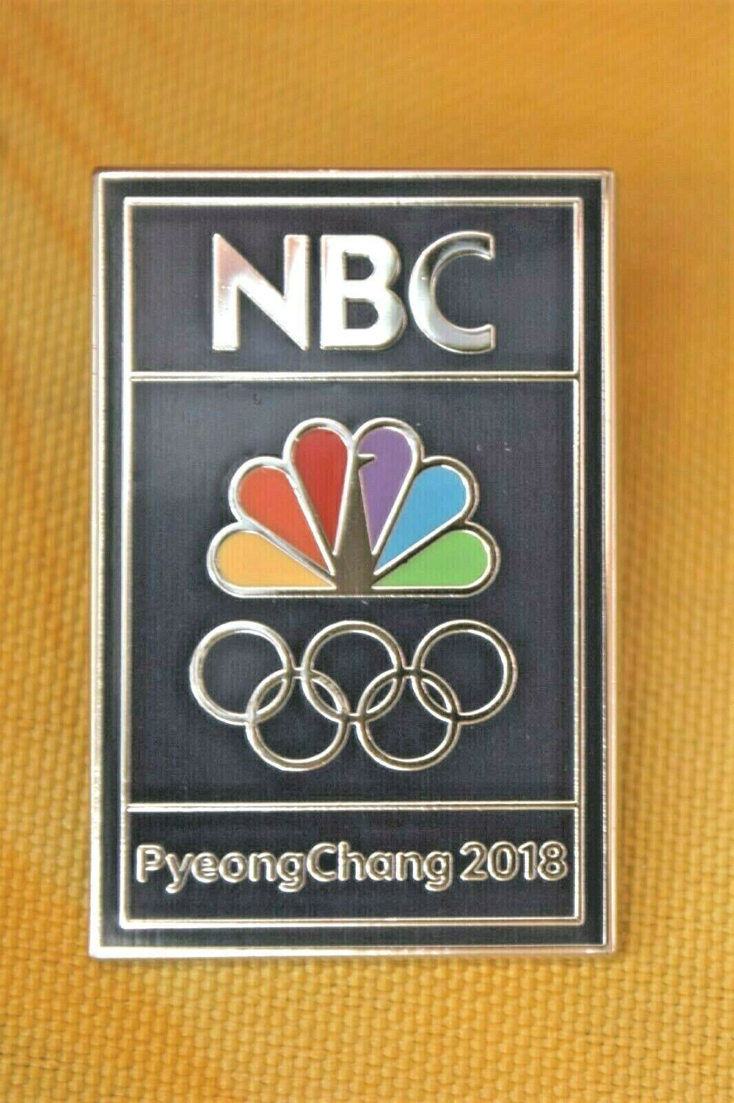 PYEONGCHANG 2018 NBC OLYMPIC MEDIA PIN / BADGE STYLE