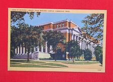 POSTCARD - VIEW OF WIDENER LIBRARY FROM HARVARD CAMPUS, CAMBRIDGE MASSACHUSETTS picture