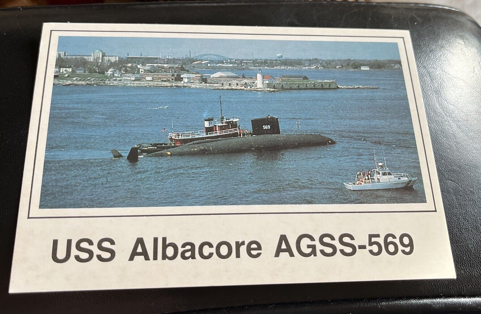 Portsmouth,NH USS Albacore AGSS-569 Rockingham County New Hampshire Postcard