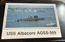 Portsmouth,NH USS Albacore AGSS-569 Rockingham County New Hampshire Postcard picture