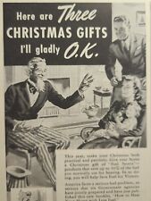 Chamberlin Metal Weather Strip Co Uncle Sam Christmas Vintage Print Ad 1942 picture