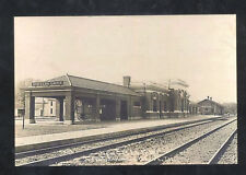 REAL PHOTO DOWNERS GROVE ILLINOIS RAILROAD DEPOT TRAIN STATION POSTCARD COPY picture