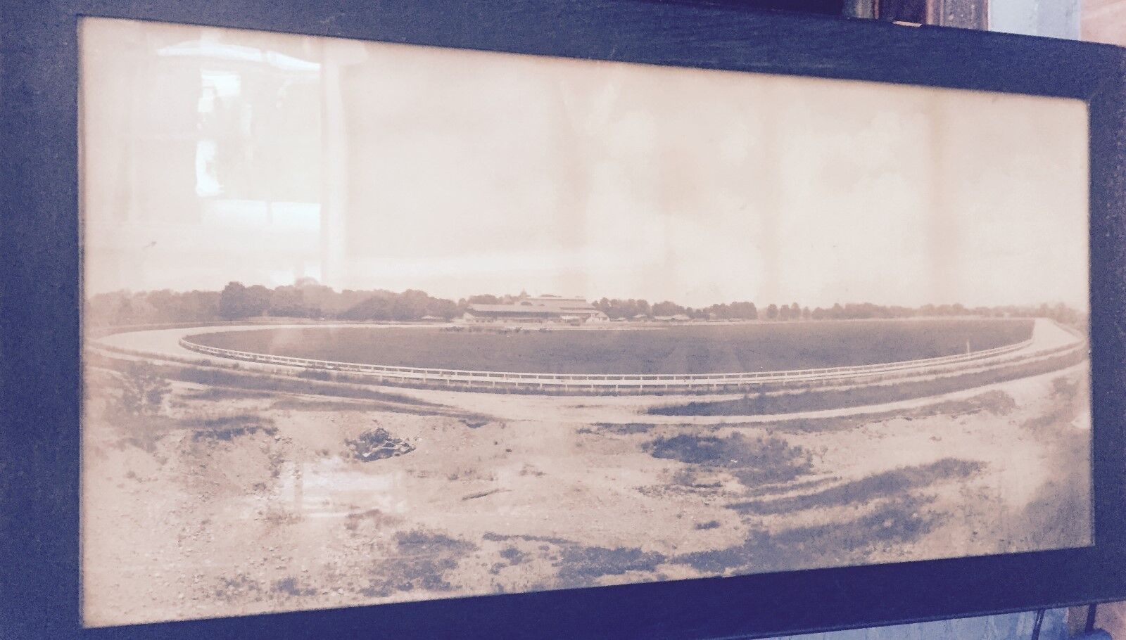 Orig. New York Racetrack Photograph - Jacob Rupert Estate - Original Frame 30x55