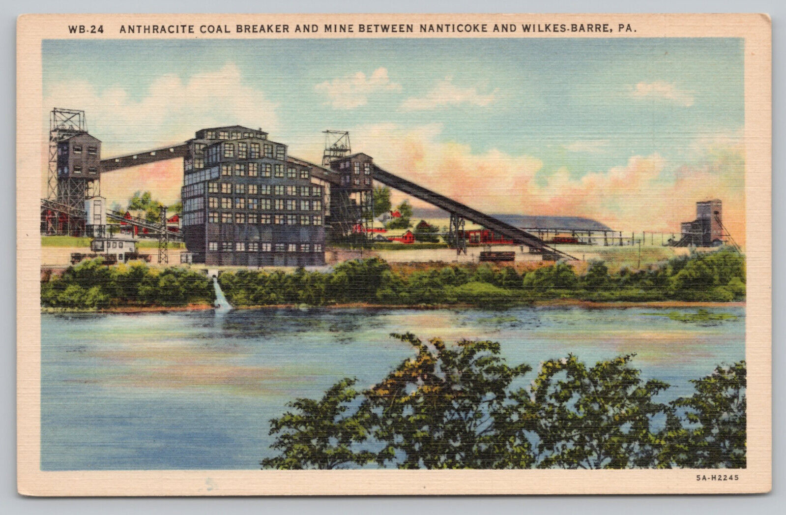 Plymouth PA Pennsylvania - Anthracite Coal Breaker near Wilkes Barre - 1935