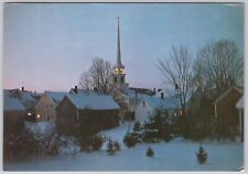 Stowe, Vermont Vintage Postcard, Twilight Time picture
