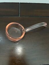 Cambridge Pink Depression Glass Condiment Sauce Spoon Ladle - Handle Curved  End picture