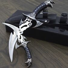 2 PIECE DRACO CLAW TWIN DAGGER FANTASY KNIFE SET w/ SHEATH Stainless Steel  picture