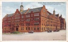 Horace Mann School and Teachers' College, Early Postcard, Used in 1924 picture
