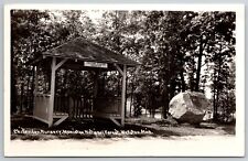 Waldron MI~Visitors, Please Register~Big Rock @ Chittenden Nursery RPPC 1940s picture