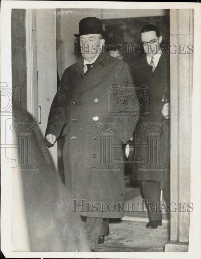 1936 Press Photo Prime Minister Stanley Baldwin and Atty. Walter Monkton, London