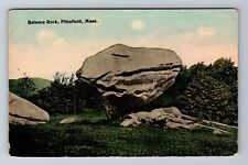 Pittsfield, MA-Massachusetts, Balance Rock Antique, Vintage Souvenir Postcard picture