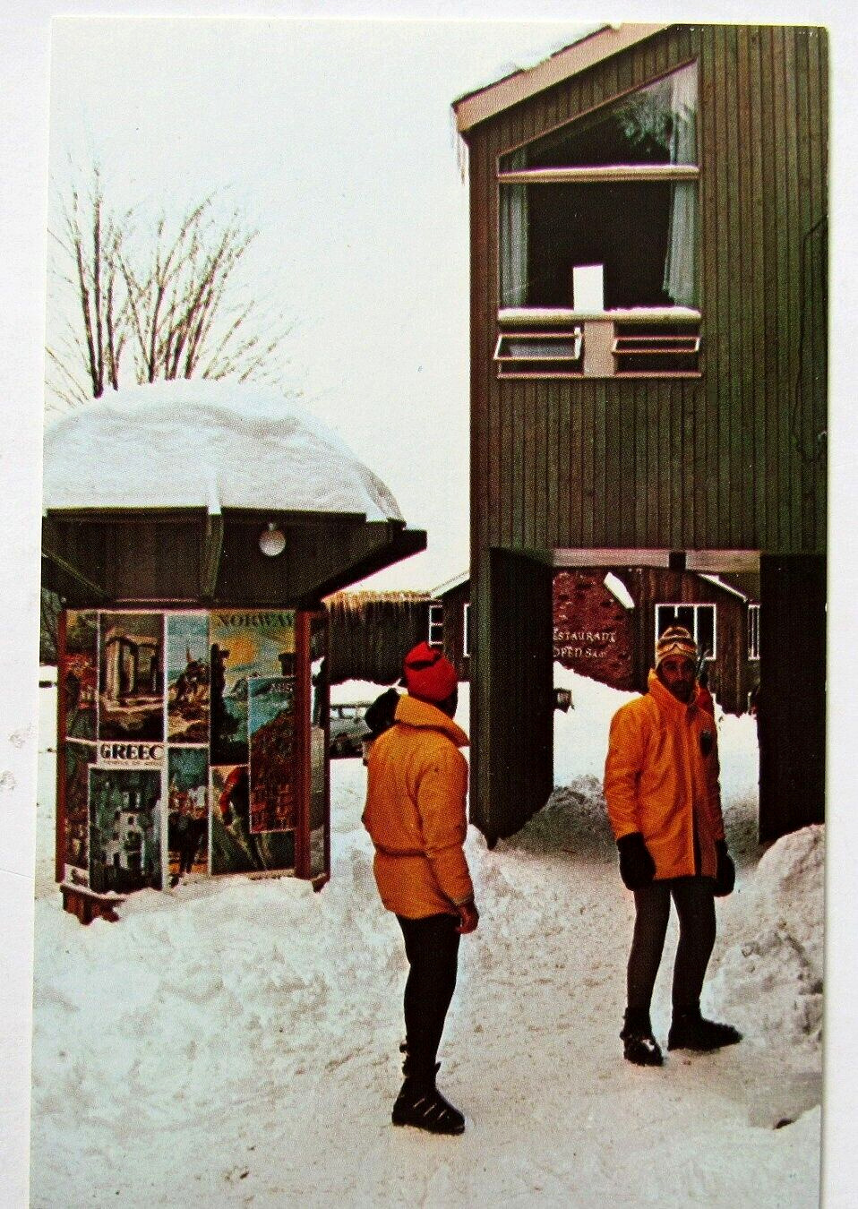 Jeffersonville Vermont Madonna Village Winter Lodging Ski Restaurants Postcard