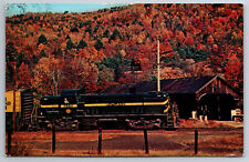 Vintage Postcard Train Rutland 205 Bartonsville VT Rutland-Bellow Falls -3969 picture