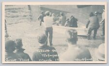 Postcard Hartford Connecticut Great Flood Talcott Street Refugees 1936 picture