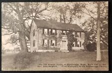Old Mission House Stockbridge 19 Main Street Massachusetts Vintage Postcard picture