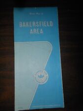 AAA MAP BAKERSFIELD SEP 1986  VERY GOOD CONDITION  picture