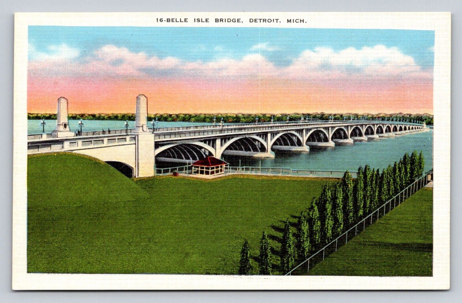 Bridge Belle Isle Detroit Michigan P581
