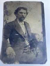 Rare Antique Tintype of American Author Samuel Clemens - Mark Twain   picture