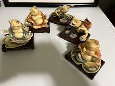 Franklin Mint Frog Figurines  ANNA KANG HAND-PAINTED  Incomplete Set, Buddha  picture