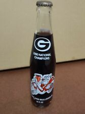 1980 UGA GEORGIA BULLDOGS NATIONAL CHAMPIONS COKE BOTTLE *UNOPENED* picture