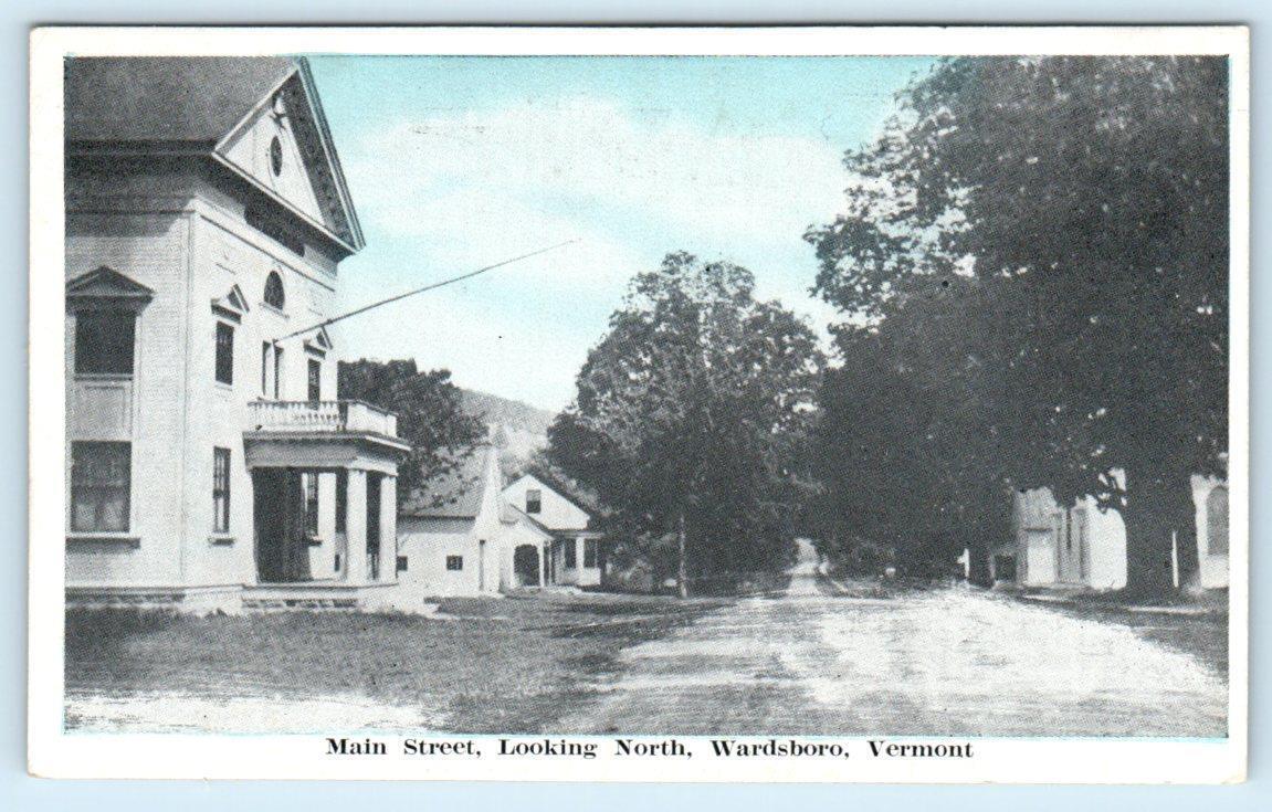 WARDSBORO, Vermont VT ~ MAIN STREET Scene - Windham County c1920s  Postcard