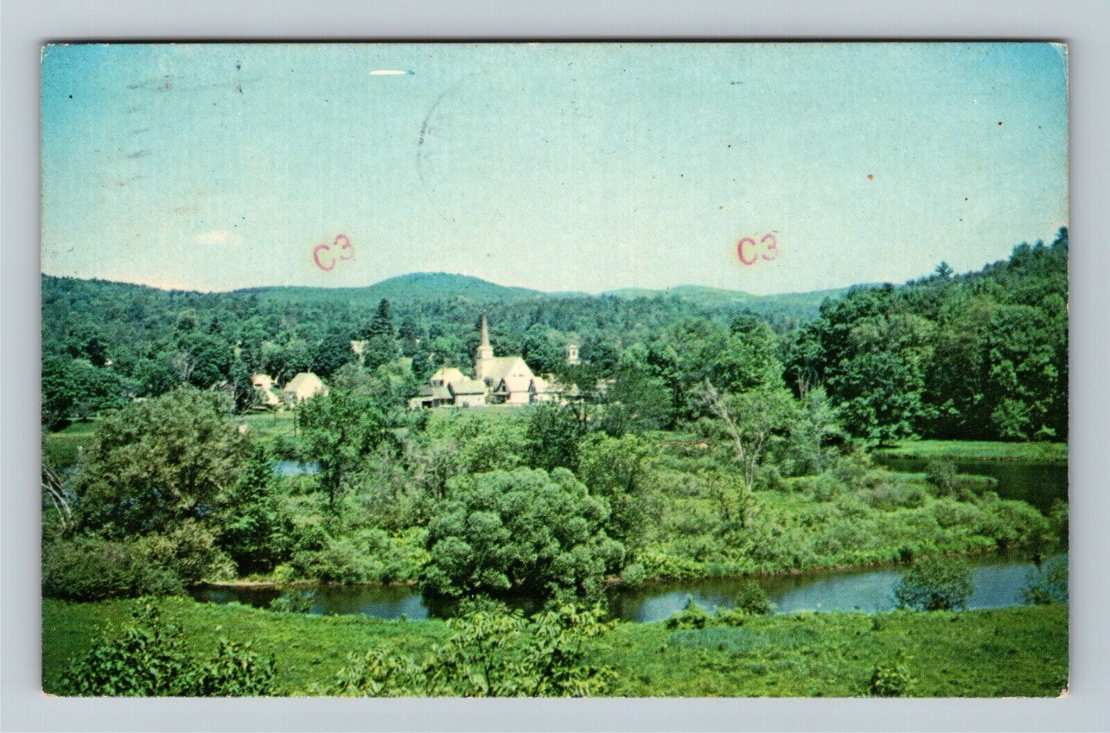 Cavendish VT-Vermont, Scenic View, c1990 Vintage Postcard