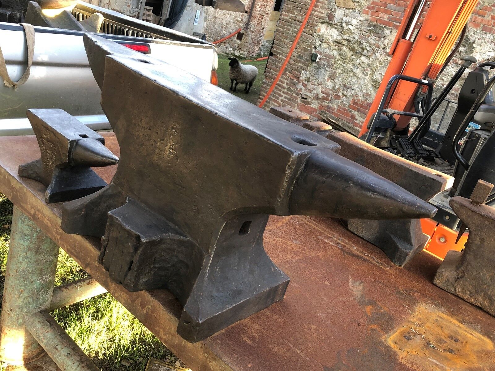 716 lbs XXXL forged German blacksmith anvil