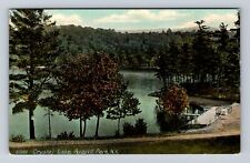 Averill Park NY-New York, Crystal Lake, Antique Vintage Souvenir Postcard picture