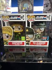 Pop GIJoe Sgt. Slaughter #113 & Serpentor#107 Convention Exclusive NEWPROTECTOR picture