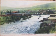 Shelburne Falls, MA 1907 Postcard, The Falls, Mill Buildings, Massachusetts Mass picture