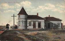 EAST SWANTON, VT ~ CVR & STJ & LC RR STATION TRAIN SWANTON DRUG PUB used 1910-19 picture