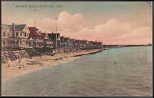 Cottages along Stannard Beach at Westbrook CT postcard 1910 picture