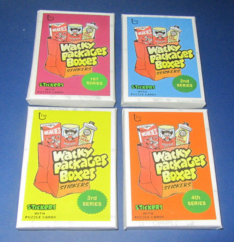 LOST WACKY PACKAGES BOX STICKERS 3RD SERIES BLACK LUDLOW SET #10/20  @@ RARE @@