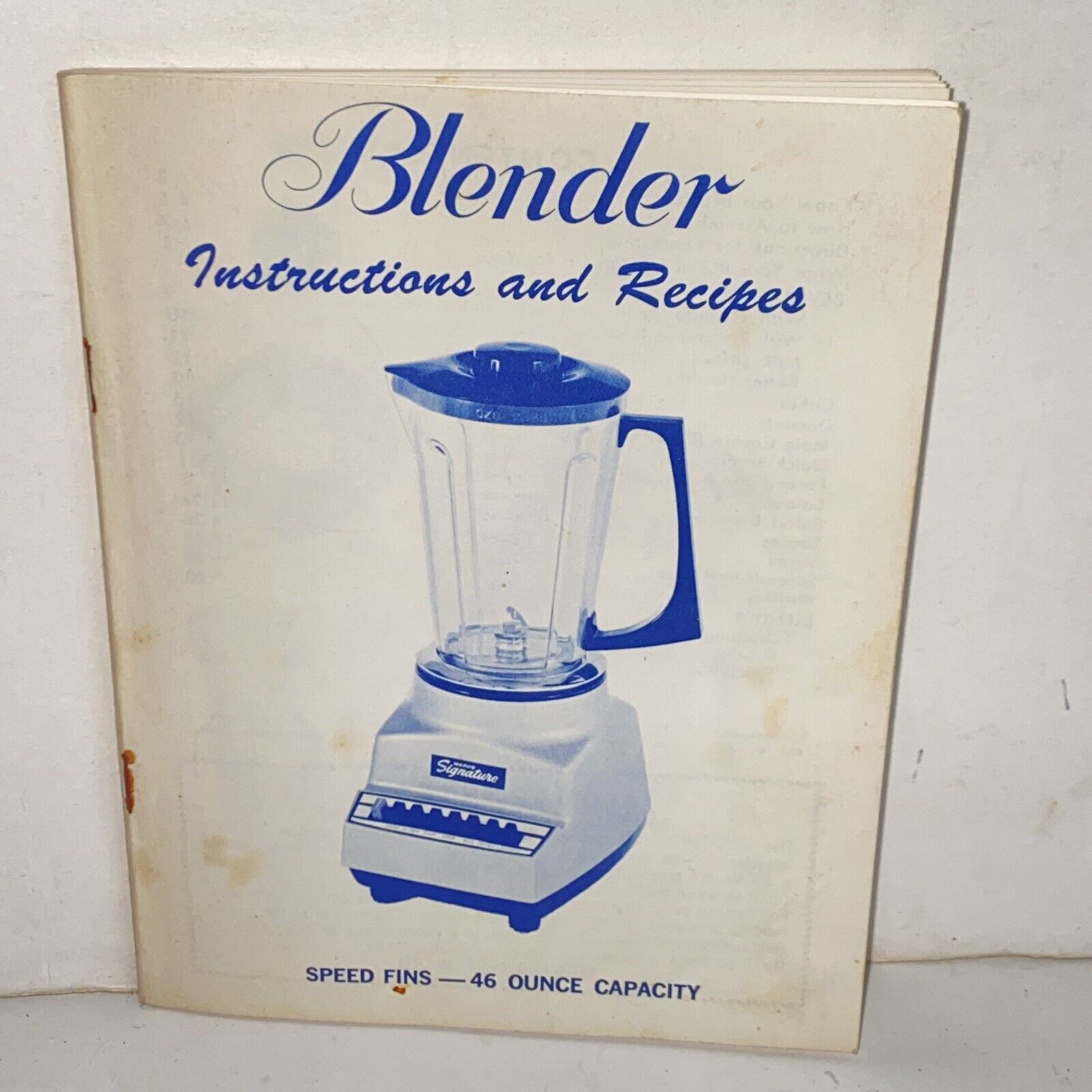 Vintage Montgomery Wards Signature Blender Instruction Manual & Recipe Booklet
