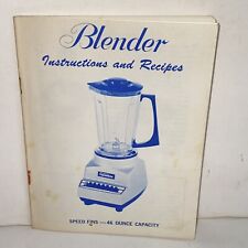 Vintage Montgomery Wards Signature Blender Instruction Manual & Recipe Booklet picture