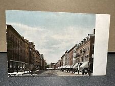 Essex Street Lawrence, ￼ Massachusetts, Postcard picture